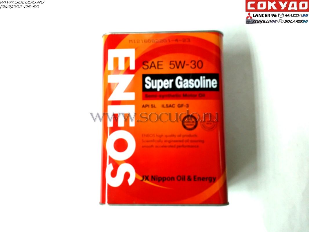 Eneos Super Gasoline 5W30 4L (Полусинтетика)