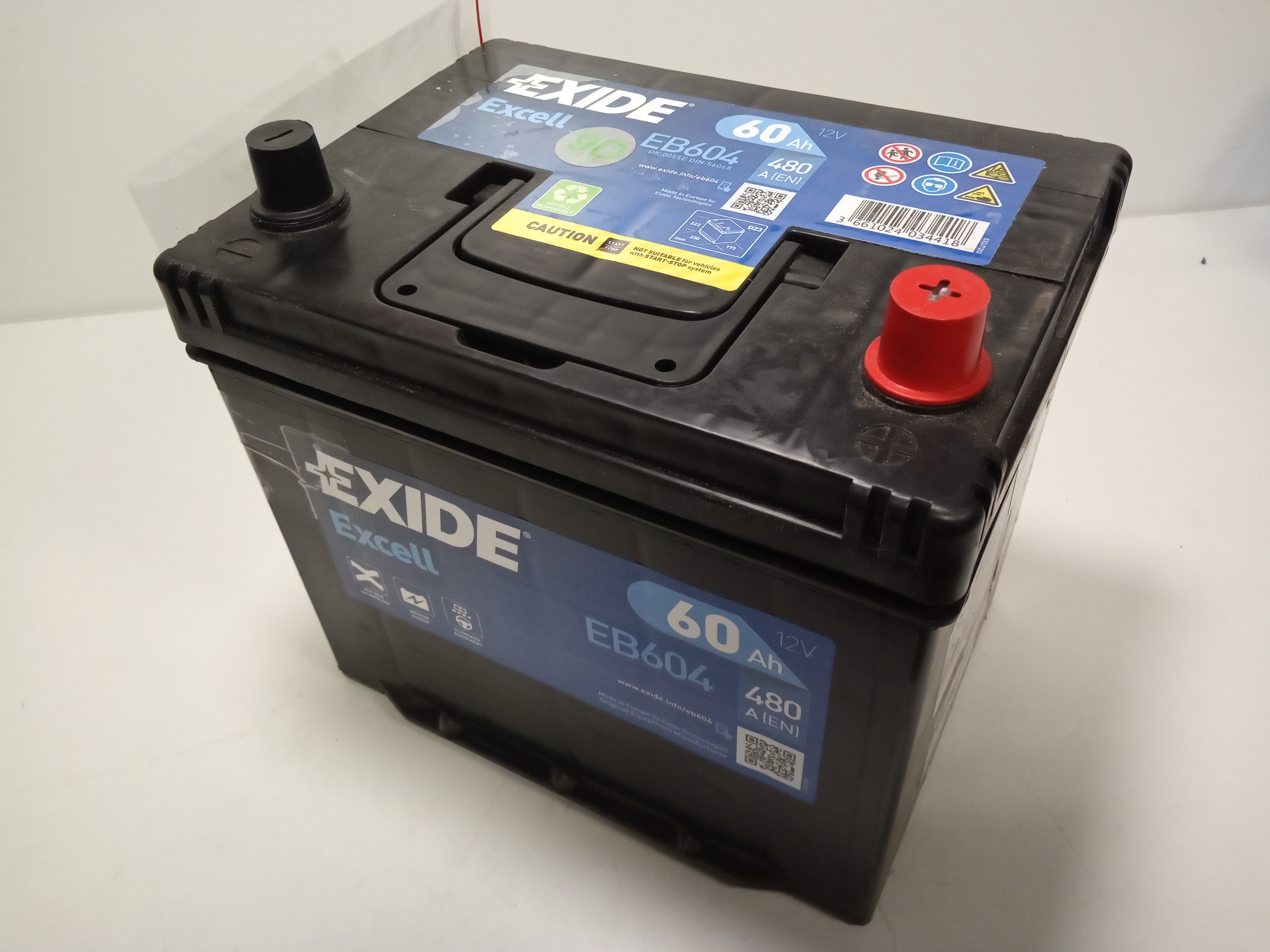 Аккумулятор (-) (+) 60Ah  п.т. 480A - EXIDE
