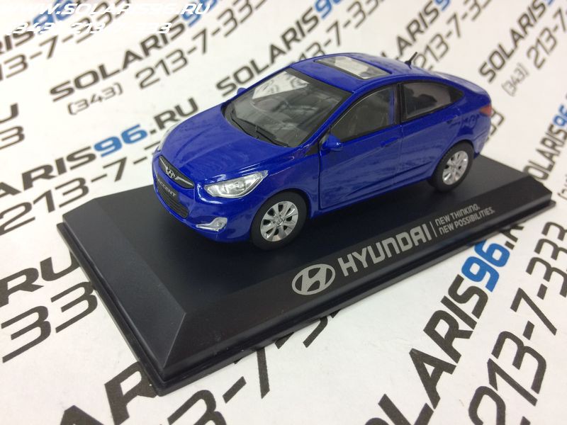 Масштабная модель Hyundai Solaris (Синяя)